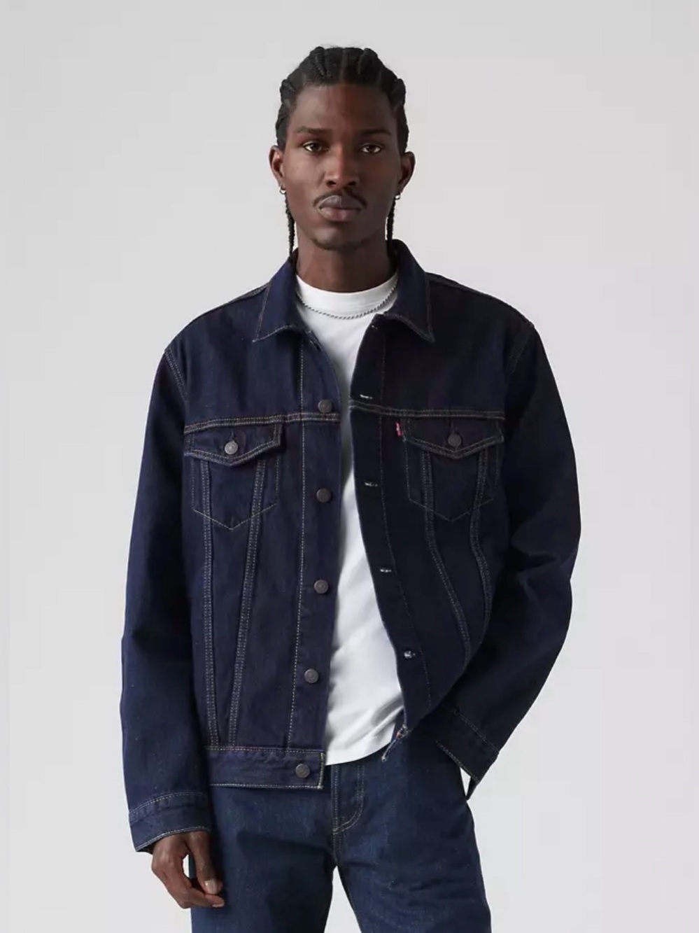Levi's Indigo Blue Denim Trucker Jacket - Men's